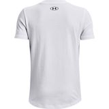 Under Armour - Sportstyle Linker Borst - T-shirt - Zwart - Katoenmix