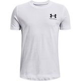 Under Armour - Sportstyle Linker Borst - T-shirt - Zwart - Katoenmix