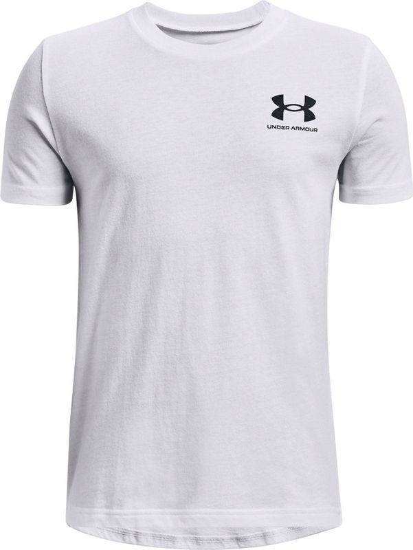 Under Armour - Sportstyle Linker Borst - T-shirt - Zwart - Katoenmix