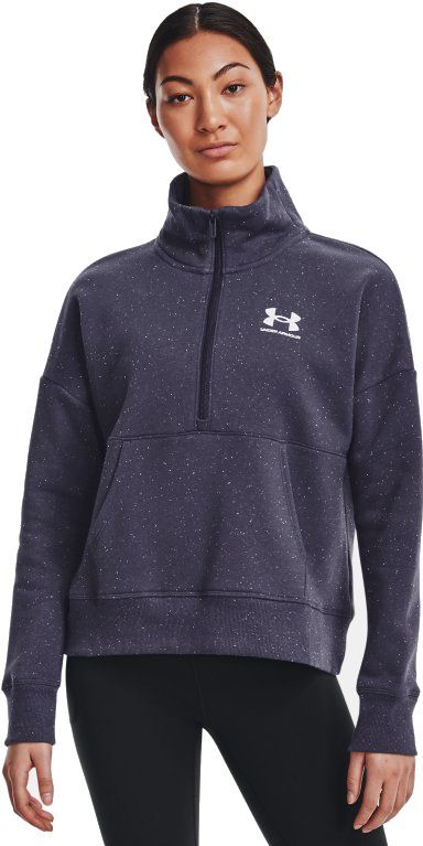 Under Armour - Rival Fleece Hoodie - Dames - Zwart - Katoen Fleece