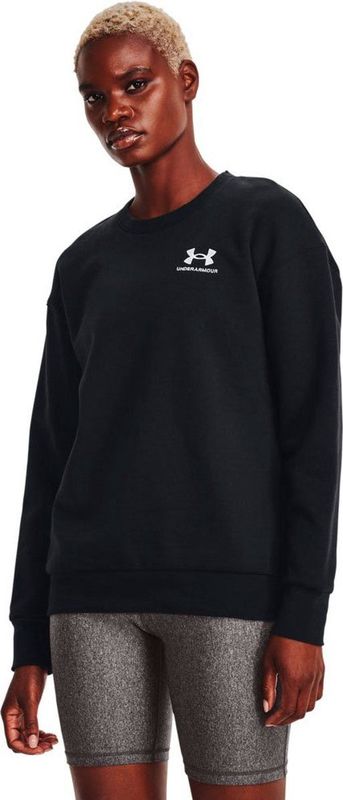 Under Armour Essential Fleece Crew Sweatshirt Zwart Vrouw