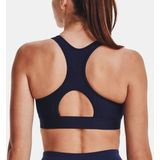 Under Armour - UA Authentics Mid Padless - Sport BH - Navy - Materiaal: Schweißableitend