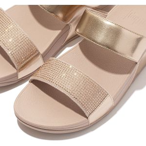 FitFlop Women Lulu Slide Hotfix Rose Gold-Schoenmaat 38