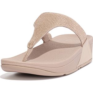 Fitflop Lulu Crystal Embellished Toe-post Sandalen Roze Vrouw