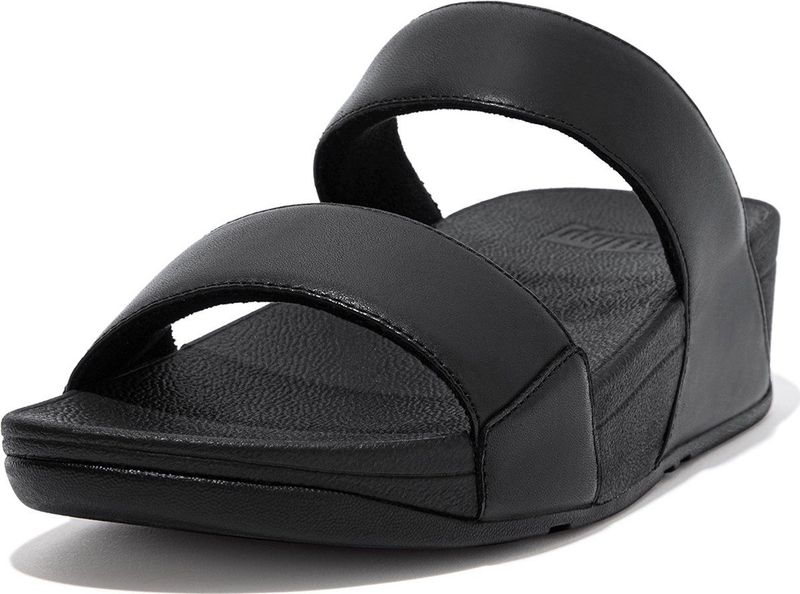 FitFlop Lulu Slide - Leather ZWART