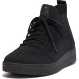FitFlop - Rally High Top - Sneaker - All Black - Water-Resistant Knit