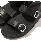 FitFlop Lulu Adjustable Sandal - Leather ZWART