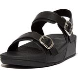 FitFlop Lulu Adjustable Sandal - Leather ZWART