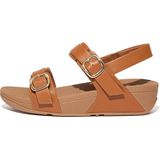 FitFlop Lulu Adjustable Sandal - Leather ZWART