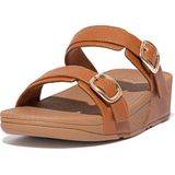 FitFlop Lulu Verstelbare Leren Slides BRUIN