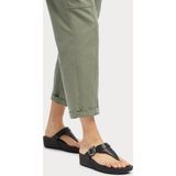 FitFlop - Lulu Adjustable Toe Post Leather - Slipper - Zwart - Leer