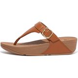 FitFlop Lulu Adjustable Toe Post - Leather BRUIN
