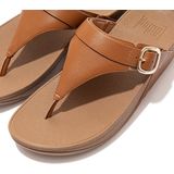 FitFlop Lulu Adjustable Toe Post - Leather BRUIN