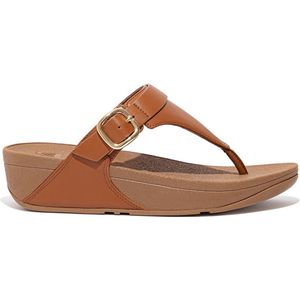FitFlop Lulu Adjustable Toe Post - Leather BRUIN