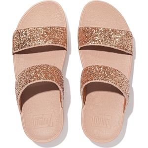 FitFlop Lulu Glitter - Badslippers - Roze - Faux-leer - Met Microwobbleboard