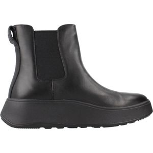 FitFlop F-Mode Leren Chelsea Laarzen ZWART