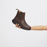 FitFlop F-Mode Leather Flatform Chelsea Boots BRUIN - Maat 41