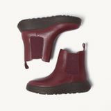 FitFlop F-Mode Leather Flatform Chelsea Boots ROOD - Maat 36