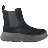 FITFLOP - F-Mode - Enkellaarsjes - Suède - Zwart