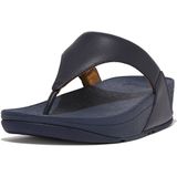 FitFlop Lulu Leather Toepost BLAUW - Maat 40