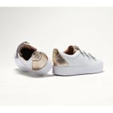 FitFlop Rally metallic-back leather strap sneakers