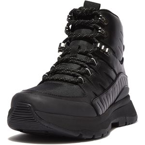 FitFlop Women Neo-D-Hyker Boots Leather-Mix All Black-Schoenmaat 37