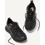 FitFlop Neo-D-Hyker Leather-Mix Outdoor Trainers ZWART