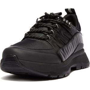 FitFlop Neo-D-Hyker Leather-Mix Outdoor Trainers ZWART
