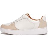 FitFlop Rally Leather/Suede Panel Sneakers WIT - Maat 37