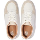FitFlop Rally Leather/Suede Panel Sneakers WIT - Maat 38