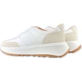FitFlop F-Mode Suede Leren Sneakers WIT