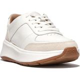 FitFlop F-Mode Suede Leren Sneakers WIT