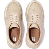 FitFlop F-Mode Leather/Suede Flatform Sneakers BEIGE - Maat 36