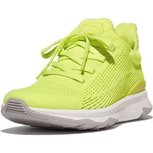FitFlop Women Vitamin FFX Knit Sports Sneakers Electric Yellow-Schoenmaat 42