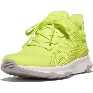 FitFlop Women Vitamin FFX Knit Sports Sneakers Electric Yellow-Schoenmaat 41