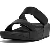 FitFlop Lulu Leather dames slipper - Zwart
