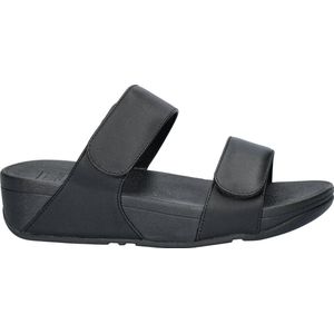 FitFlop Lulu Leather dames slipper - Zwart