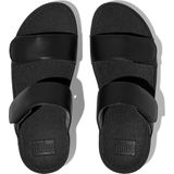 FitFlop Lulu Leather dames slipper - Zwart