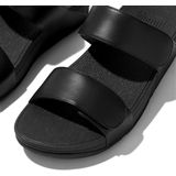 FitFlop Lulu Leather dames slipper - Zwart