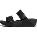 FitFlop Lulu Leather dames slipper - Zwart