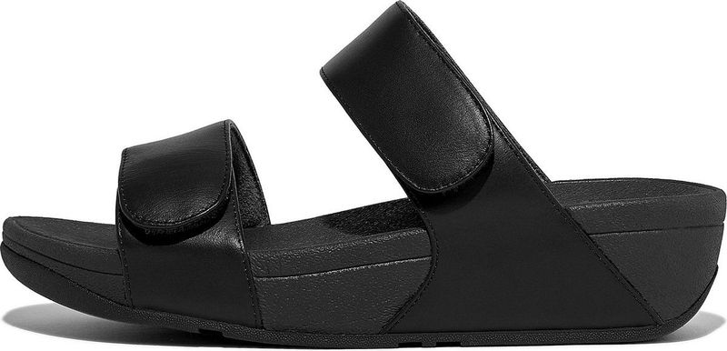 FitFlop Lulu Leather dames slipper - Zwart