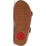 Fitflop Slipper Lulu Adjustable Leather Slides Light Tan Cognac