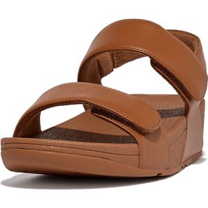 FitFlop Lulu Adjustable Leather Back-Strap Sandals BRUIN