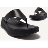 Fitflop F-Mode Flatform Wedge Sandaal voor dames, Zwart, 38 EU