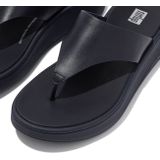 FitFlop Women F-Mode Leather Flatform Toe-Post Midnight Navy-Schoenmaat 36
