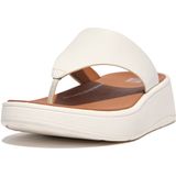 FitFlop F-Mode Leather Flatform Toe-Post Sandals BEIGE - Maat 39