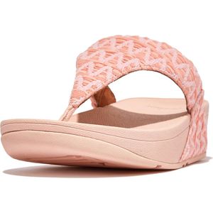 FitFlop Women Lulu Geo-Webbing Toe-Post Pink Salt-Schoenmaat 41