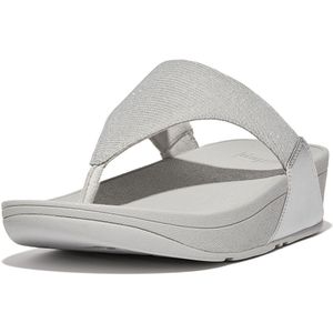 Fitflop Lulu Shimmerlux Toe-post Sandals Zilver EU 38 Vrouw