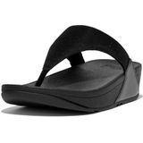 Fitflop Lulu Shimmerlux Teensandalen voor dames, zwart, 40 EU, Zwart, 40 EU