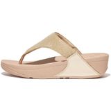 Fitflop Lulu Shimmerlux Toe-post Sandalen Beige EU 40 Vrouw